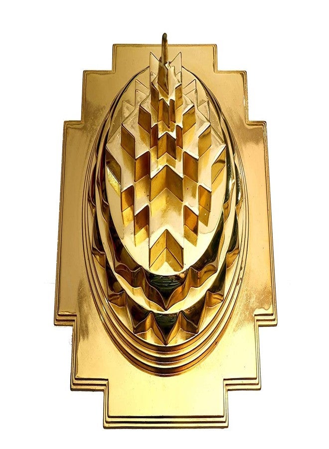 Blue Globe Maha Meru Shree Yantra 4 x 4 x 3.5 inch Panchdhatu Meru Shree Yantra for Puja Use at Home/Maha Meru Shri Yantra with Brass & Accurate Cutting for Health - Image 4